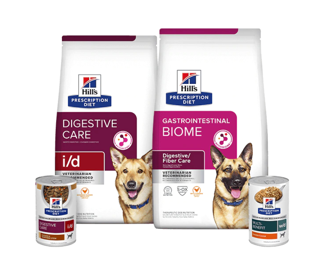Prescription Diet Digestive care dog food range