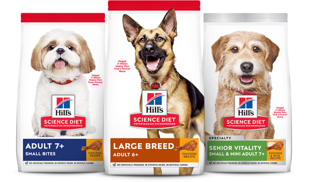 Hill's Science Plan Food Range for different size breeds